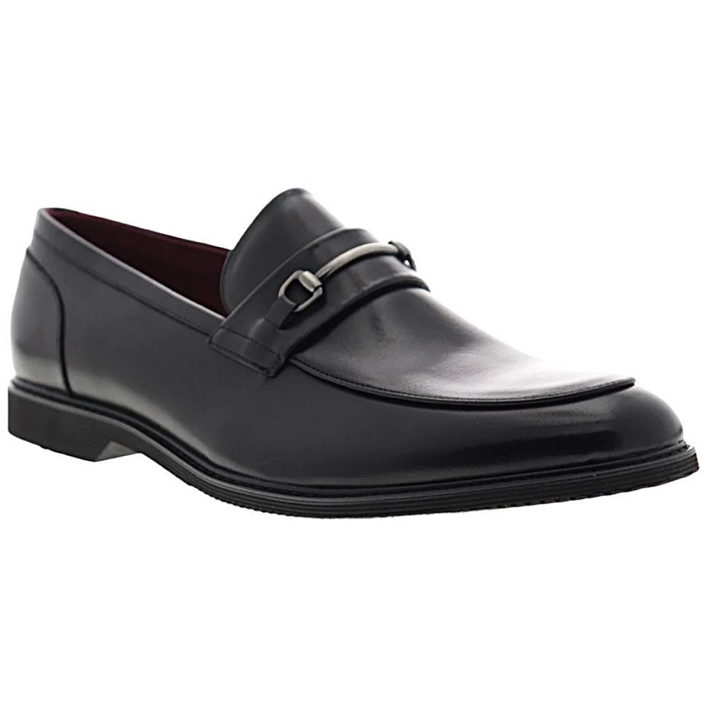 Steve Madden men's size 14 black leather horse bit Otis business casual loafers